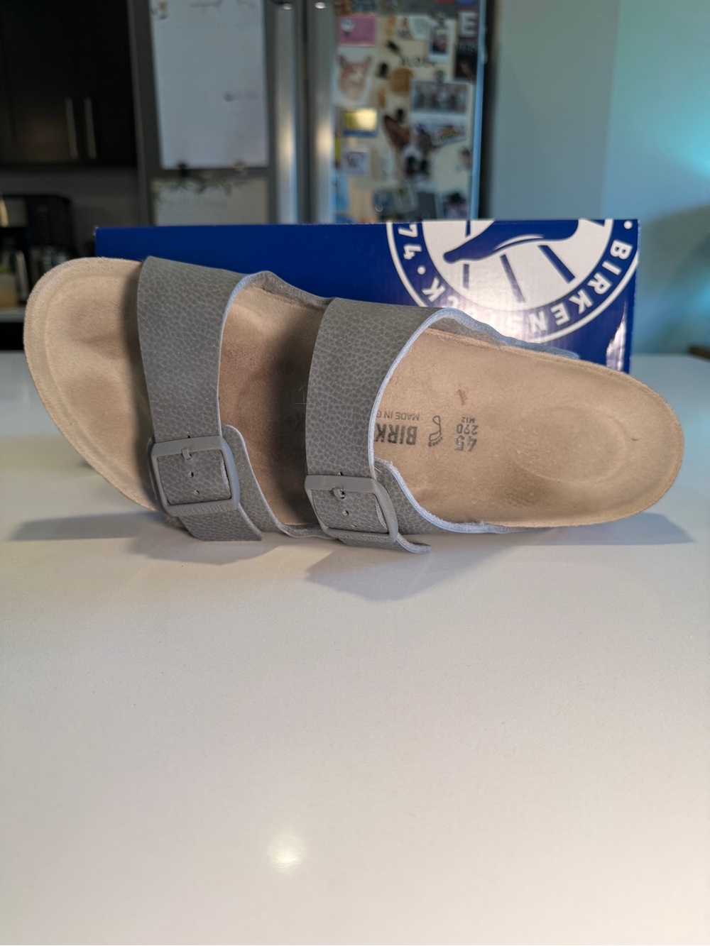 BIRKENSTOCK - Arizona BS Sandal in Desert Soil Grey - Men’s Size 12/45 - Picture 12 of 14